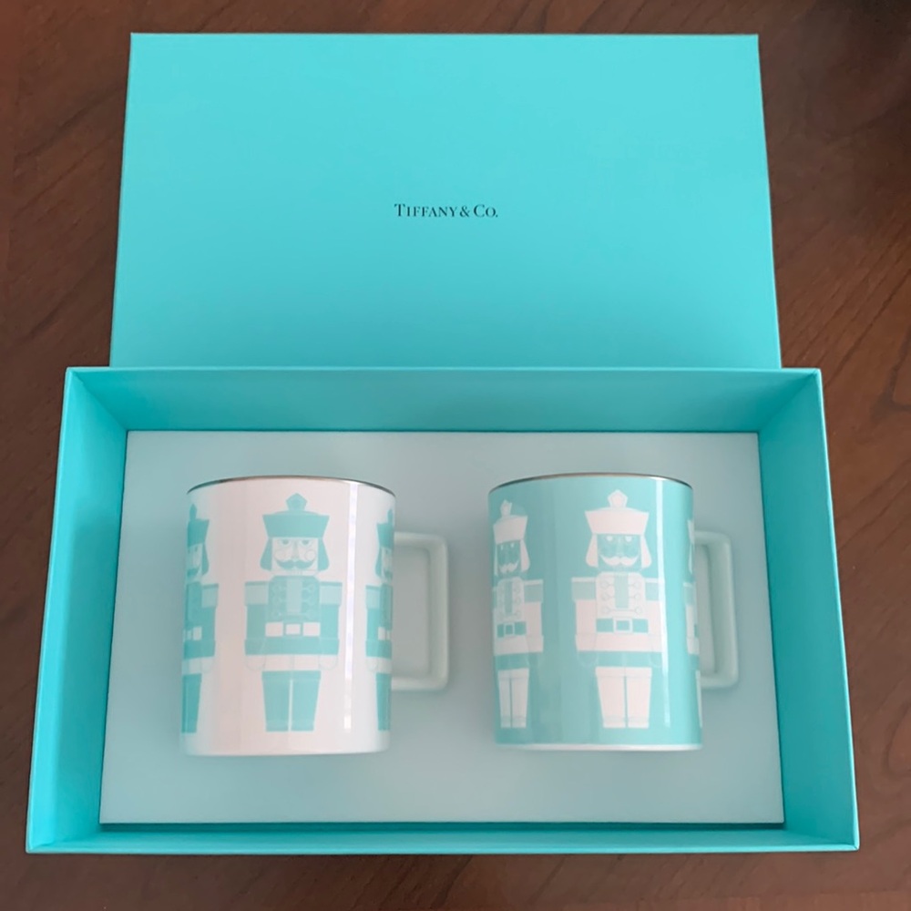 Authentic Tiffany & Co Nutcracker coffee mugs with box and never used